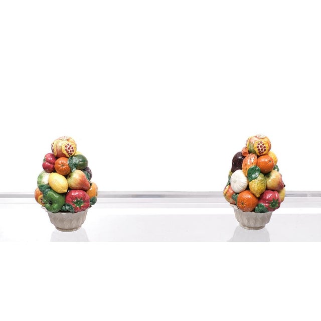 Italian Ceramic Fruit Baskets by Bassano Zortea, Italy, 1958, Set of 2 For Sale - Image 11 of 14