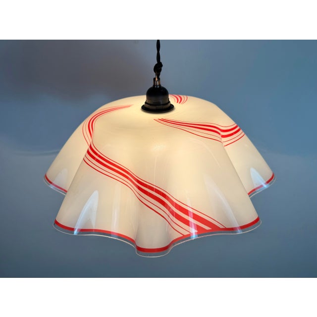 Vintage Glass Ceiling Light, 1970s For Sale - Image 18 of 18