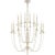 Transitional Thomas O'Brien for Visual Comfort Signature Erika Two-Tier Chandelier in Belgian White For Sale - Image 3 of 3