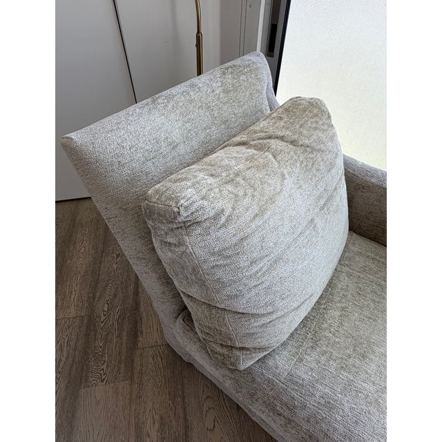 Angelo Donghia Donghia Bond Street Daybed in Neutral Sage Upholstery, Designer Vintage For Sale - Image 4 of 9
