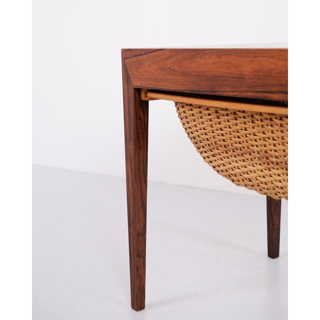 Model 40 Rosewood Side Table by Severin Hansen for Haslev Møbelfabrik, 1960 For Sale - Image 10 of 12