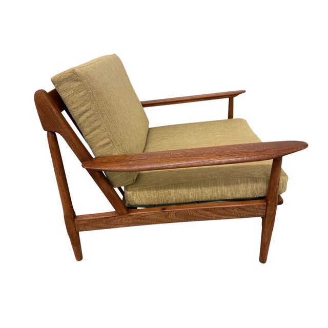 Mid-Century Modern Walnut Sofa & Arm Chair - Refinished! For Sale - Image 12 of 15