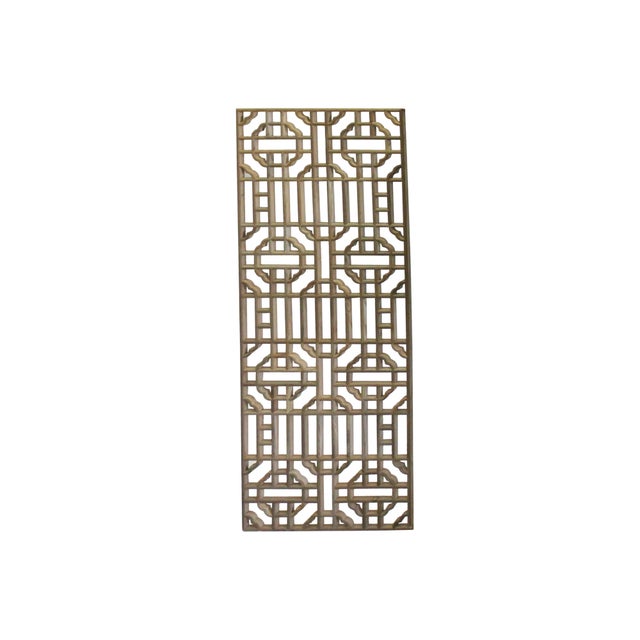 Rectangular Raw Plain Wood Geometric Pattern Wall Panel For Sale - Image 9 of 9