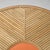 Java side table in tinted rattan & imitation grained leather by popus editions. Dimensions: ø 50 x h 53 cm. Materials:...