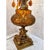 Hollywood Regency Dopamine Decor Table Lamp Gold Art Glass Cherub Base Crystal Prisms For Sale - Image 4 of 8