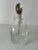 Transparent Crystal Italian Pampaloni Decanter with Sterling Silver Cone Style Stopper For Sale - Image 8 of 9