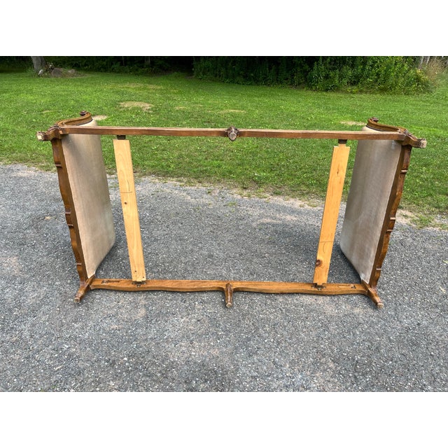 French Upholstered Carved Wood Daybed For Sale - Image 12 of 12
