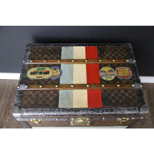 Hat Trunk in Checkered Canvas from Louis Vuitton, 1890s For Sale - Image 11 of 18