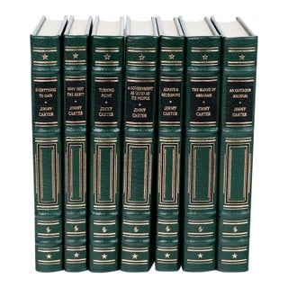 1995 "Jimmy Carter" Complete Easton Press Complete 7 Volume Leather Bound Set in Excellent Condition For Sale