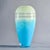 Glass Tall Mid Century Blue and Pale Green Art Glass Vase For Sale - Image 7 of 10