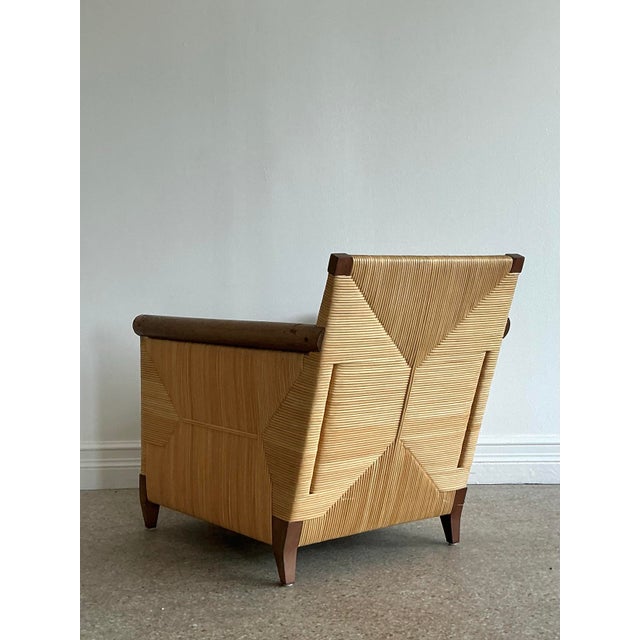 Vintage Donghia “Merbau” Woven Rattan Lounge Chair For Sale - Image 12 of 12