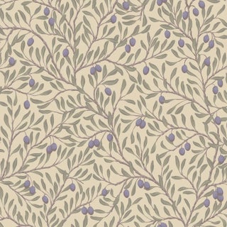 SAMPLE - Boråstapeter Olivträd Wallpaper In Leaf And Natural For Sale