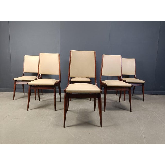 Mid-Century Italian Dining Chairs, 1950s, Set of 6 For Sale - Image 10 of 13