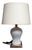 Brass and Porcelain Table Lamp by Tommaso Barbi, 1980s For Sale