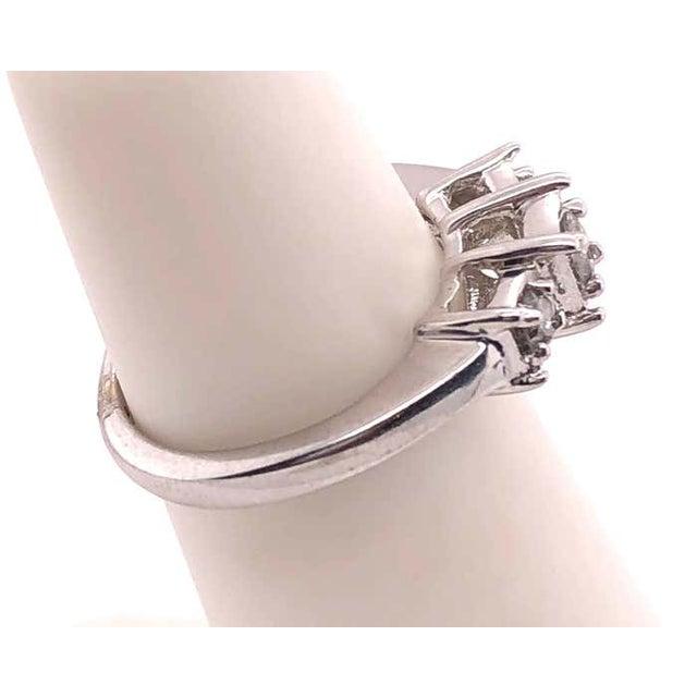 14 Karat White Gold Engagement Ring/Band Ring .78 Total Diamond Weight For Sale - Image 4 of 8