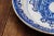 Ceramic 19th Century Portuguese Large Blue and White Wall Plate Depicting Palaces, Earthenware, Faience For Sale - Image 7 of 13