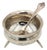 Silver Salt Shaker with Three Supporting Feet and Spoon For Sale
