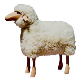 Lalanne Style Large Life-Size Sheep Stool or Sculpture For Sale