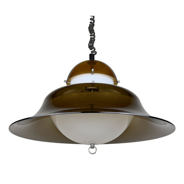 Vintage KD14 Pendant Lamp by Sijaj Hrastnik, Former Yugoslavia, 1960s For Sale