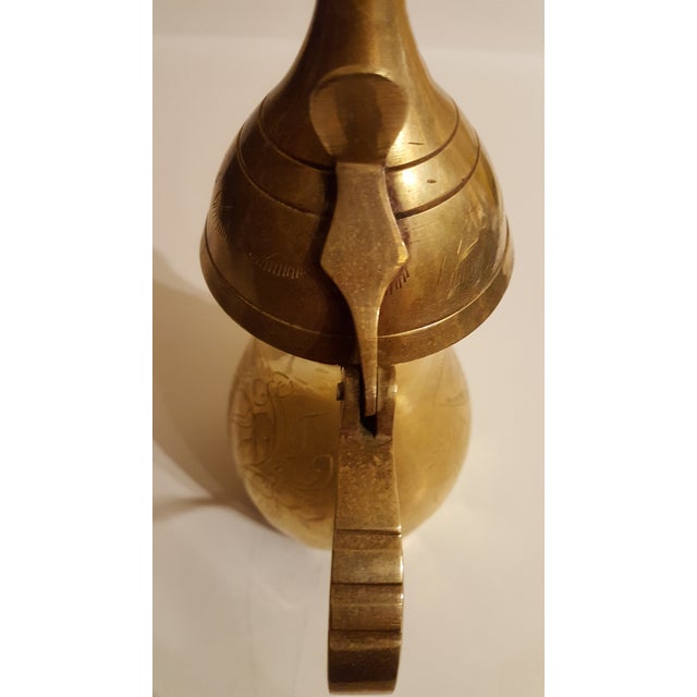 Mid Century Modern Vintage Saudi Arabian Dallah Pot Inscribed For Sale - Image 9 of 12