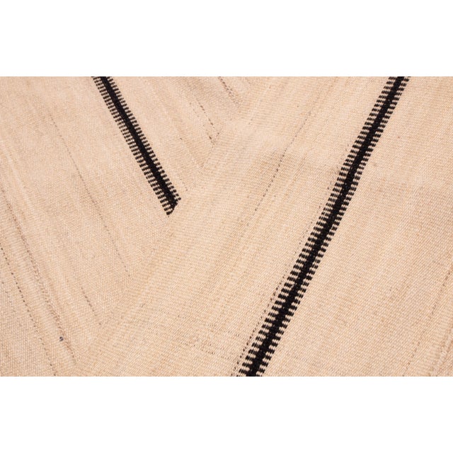 1910s Antique Persian Transitional Beige and Brown Geometric Wool Rug by Rug & Kilim For Sale - Image 5 of 5