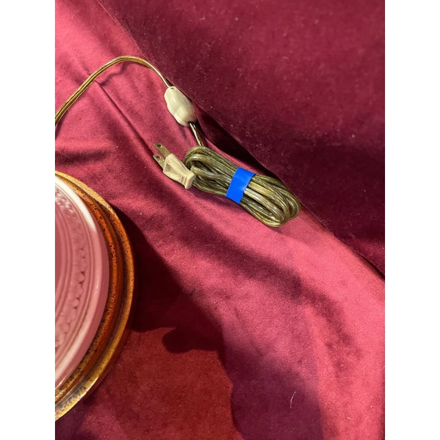 1950s Marbro Italian Ceramic Column Off White Hollywood Regency Lamp For Sale - Image 9 of 12