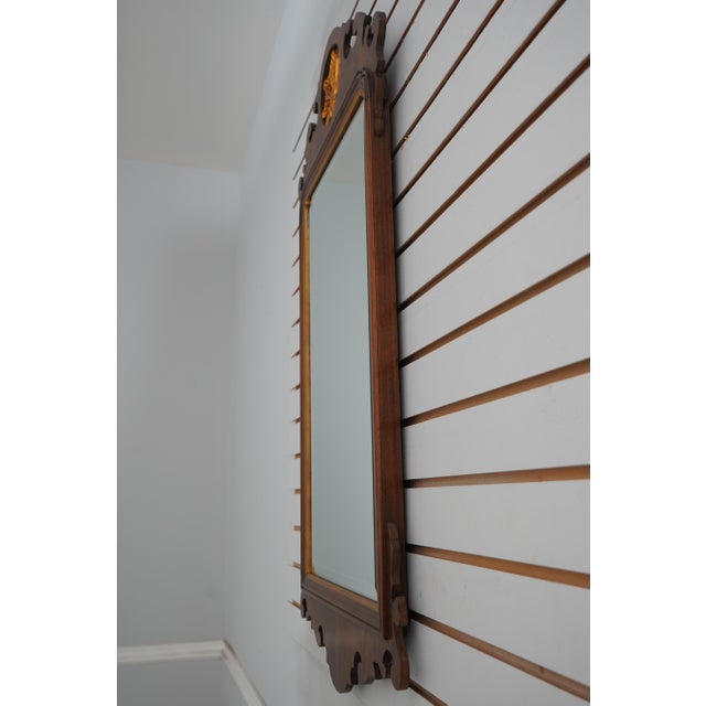 Age: Approx. 30 Years Old Details: Nice Gold Accents Beveled Glass Quality Construction 18 C. Design Chippendale Style...