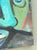 Teal Abstract Expressionist Oil Painting on Canvas For Sale - Image 8 of 12