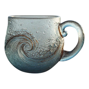 Handmade Wave Art Glass