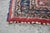 Vintage Hand-Knotted Oriental Wool Scatter Rug Mat Red Indigo Vase 2x2' For Sale - Image 9 of 12