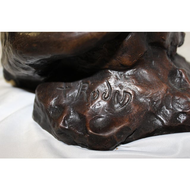 Larger than life-size sculpture of Hands in stress in stress made from a rare find > One of his most popular sculptures....