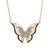 Metal New Beginning Gold & Black Diamond Butterfly Pendant Necklace For Sale - Image 7 of 7