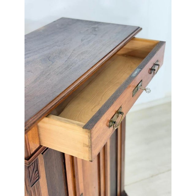 Antique Gründerzeit Cabinet in Wood, 1900 For Sale - Image 5 of 16