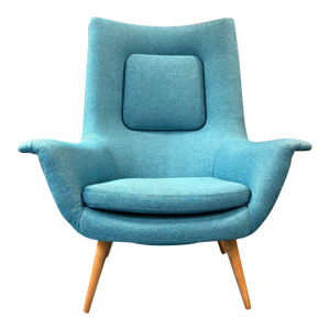 1960s Danish Scoop-Backed Lounge Chair