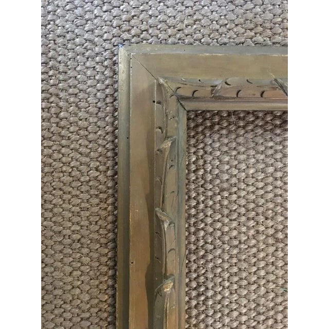 Gold Early 19th Century Neoclassical Rectangular Wood Frame, Italy For Sale - Image 8 of 13