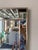 Metal 1980s La Barge Style Geometric Beveled Wall Mirror With Brushed Aluminum Frame For Sale - Image 7 of 12