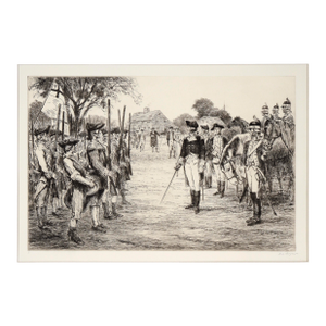 Washington Assumes Command - Etching on Paper by Ralph Ludwig Boyer