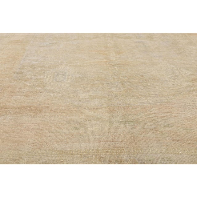 Mid 20th Century Vintage Turkish Oushak Rug, 06'03 X 09'03 For Sale - Image 5 of 10