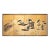 1960s Shōwa Era Japanese Byobu Screen "Travels of Genji Monogatari" For Sale