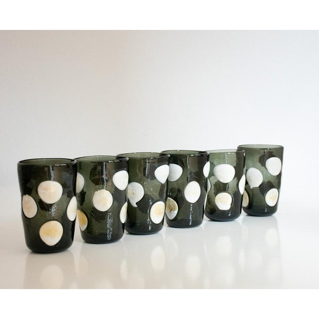 Murano Glass Glasses by Mariana Iskra, Set of 6 For Sale - Image 12 of 13