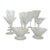 Vintage Crystal Seneca "Stratford" Pattern Glass Company 11 Pieces Barware For Sale