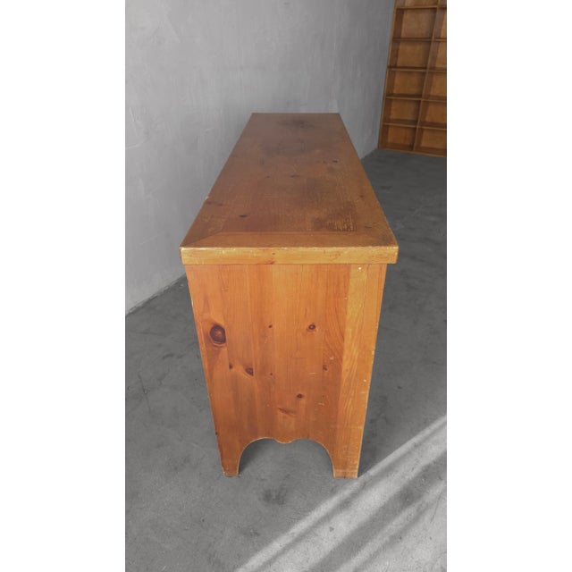 1950s Rustic Craftsman Pine Buffet For Sale - Image 9 of 9