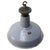 Industrial British Grey Enamel Pendant Lamp, 1950s For Sale - Image 4 of 7