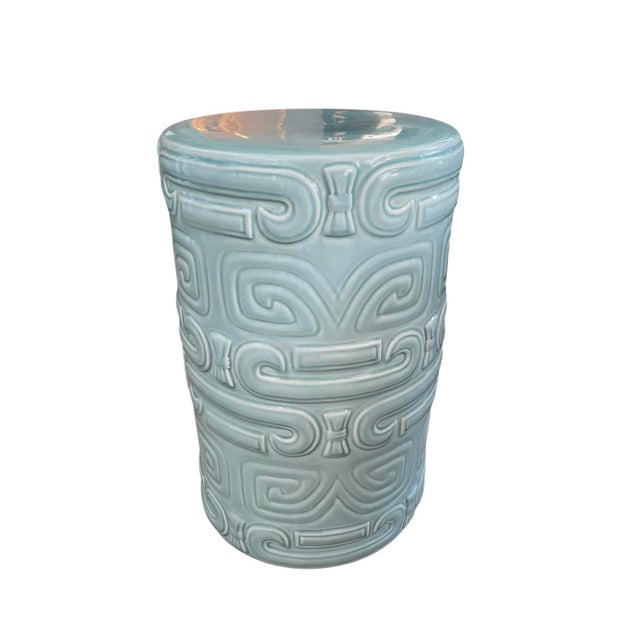 This exquisite garden stool exemplifies the sculptural artistry of mid-century Italian ceramics. Hand-finished with a...