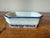 Vintage Blue & White Porcelain "Bath" Soap Dish.