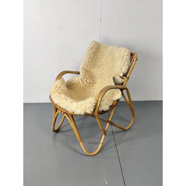 Vintage Bohemian Bamboo Easy Chair from Rohé Noordwolde, 1950s For Sale - Image 11 of 16