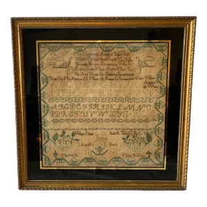 Early 19th Century English Sampler, Mary A. Brady, Aged 8