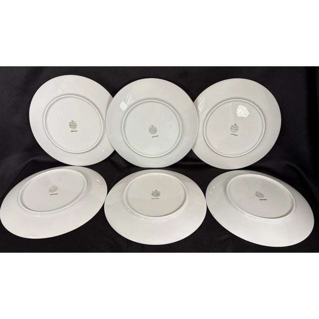 Vintage Mid-Century Modern Bareuther Waldsassen Bavaria-Germany Luncheon Fish Plates-Set of 6 For Sale In Phoenix - Image 6 of 6