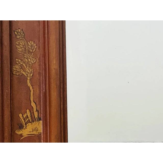 Early 20th Century Hand-Painted Gilt Chinoiserie Hall Mirror For Sale - Image 9 of 11