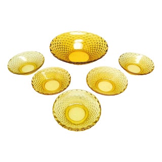 Postmodern Bowls from Prądniczanka Glassworks, Poland, 1970s, Set of 6 For Sale